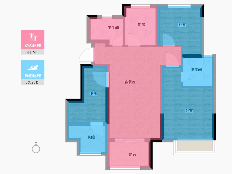 浙江省-绍兴市-艺境-70.48-户型库-动静分区