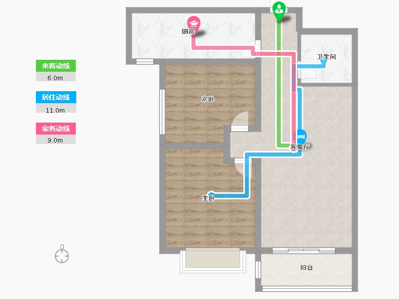 甘肃省-兰州市-怡景新苑二期-80.99-户型库-动静线