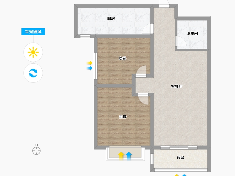 甘肃省-兰州市-怡景新苑二期-80.99-户型库-采光通风