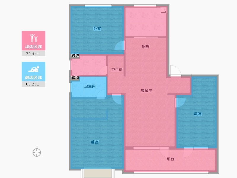 山东省-青岛市-海尔产城创云玺-124.00-户型库-动静分区