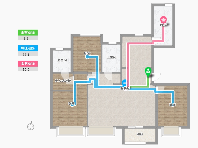 浙江省-湖州市-大家仁皇府（乐山）-106.76-户型库-动静线