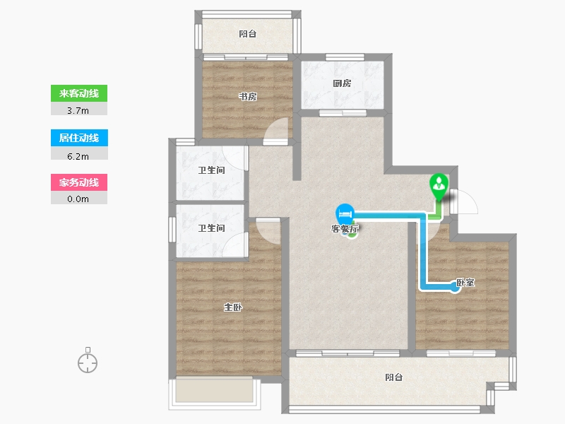 江西省-上饶市-荣盛雲溪府-90.00-户型库-动静线