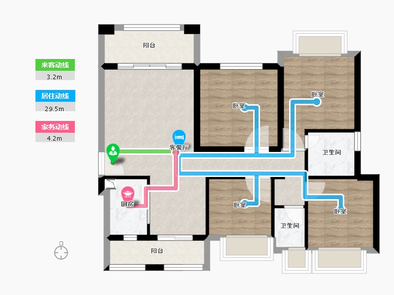 福建省-泉州市-宇创文星阁-82.88-户型库-动静线