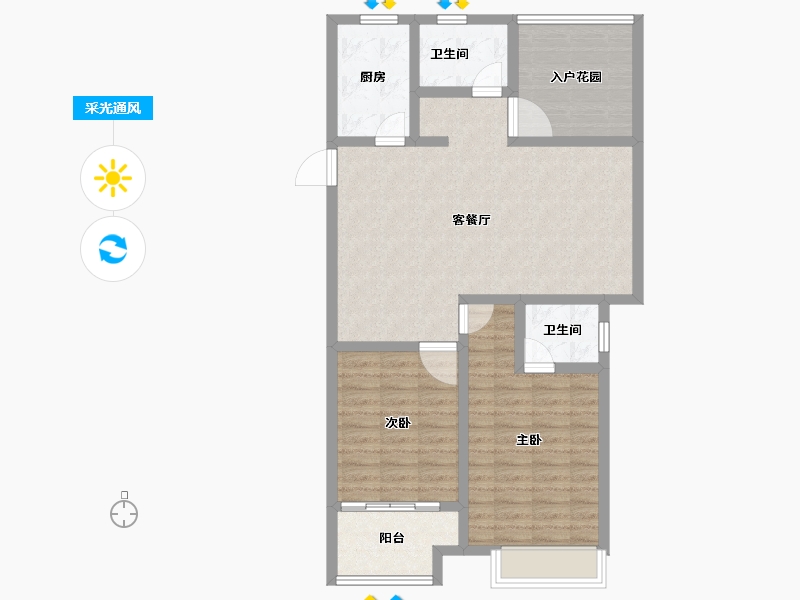 安徽省-宣城市-乐业·丹桂园-92.07-户型库-采光通风