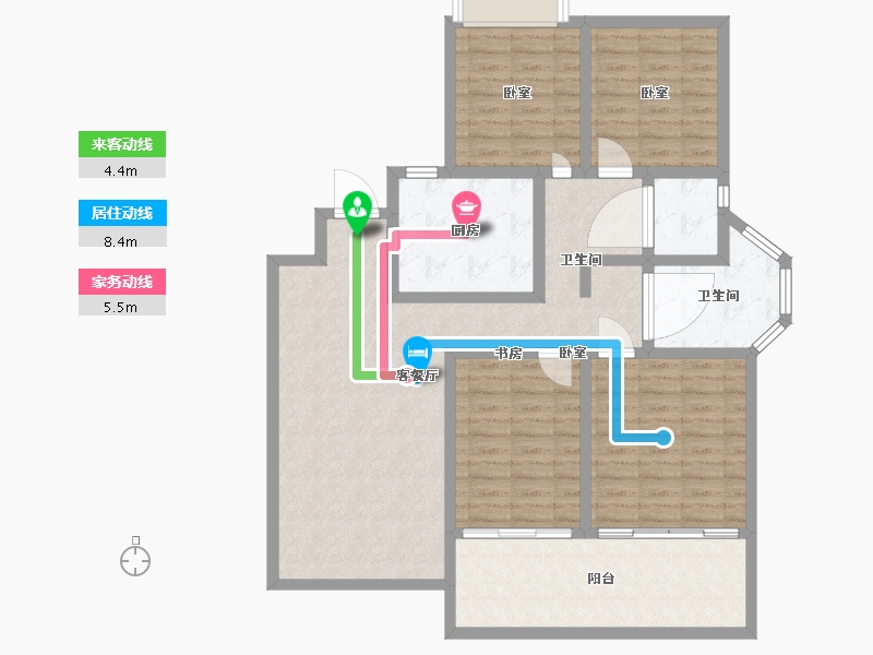 浙江省-温州市-方正珑玺-112.00-户型库-动静线