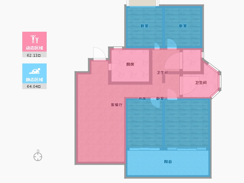 浙江省-温州市-方正珑玺-112.00-户型库-动静分区