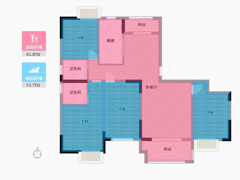 江西省-赣州市-石城状元府-100.99-户型库-动静分区