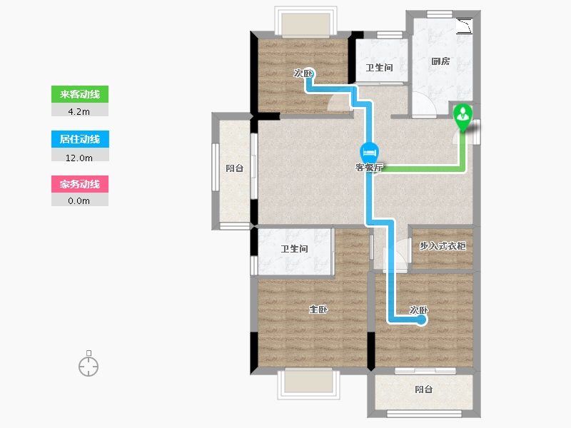 江西省-赣州市-中梁蟠龙府-86.40-户型库-动静线