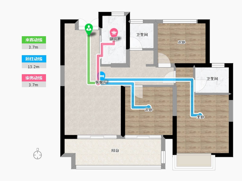 江西省-上饶市-友邦皇家公馆二期-80.00-户型库-动静线