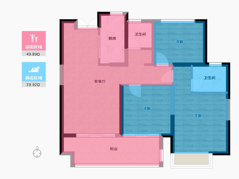 江西省-上饶市-友邦皇家公馆二期-80.00-户型库-动静分区