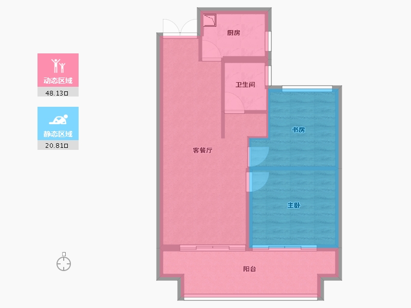 江西省-上饶市-友邦皇家公馆二期-62.00-户型库-动静分区