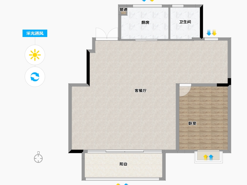 浙江省-宁波市-锦尚府-140.00-户型库-采光通风