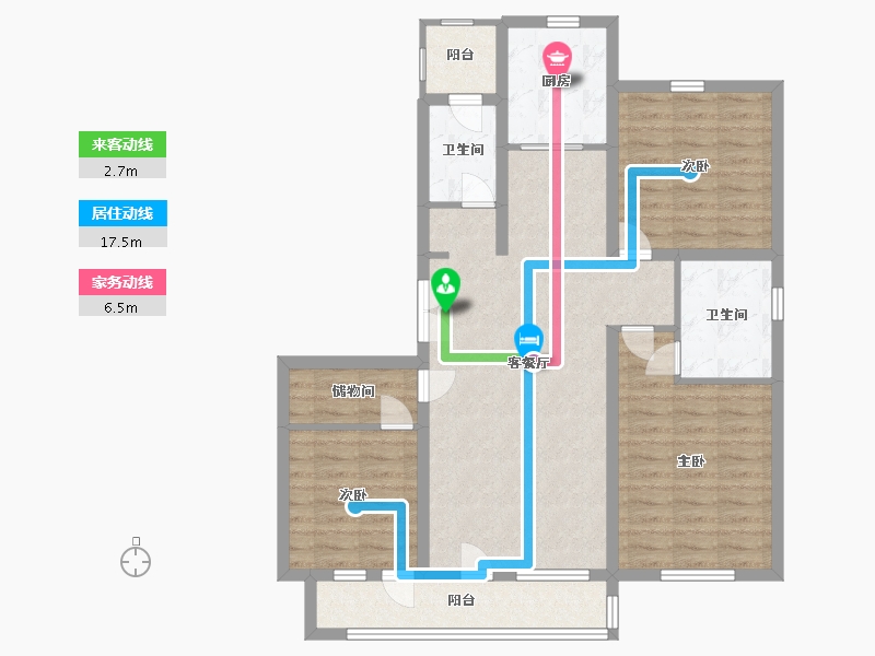 山东省-青岛市-盛世桃源-97.30-户型库-动静线