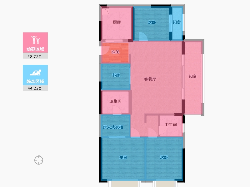 江西省-南昌市-世茂泰禾江南院子-92.00-户型库-动静分区