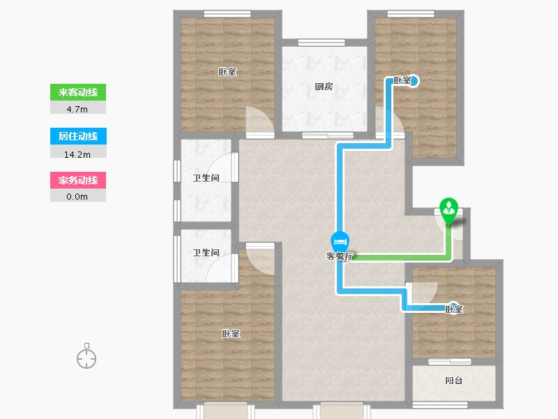 山东省-淄博市-财富世家-119.49-户型库-动静线