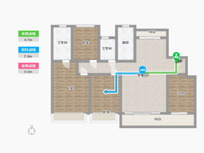 浙江省-温州市-华鸿大家御湖上品-112.00-户型库-动静线