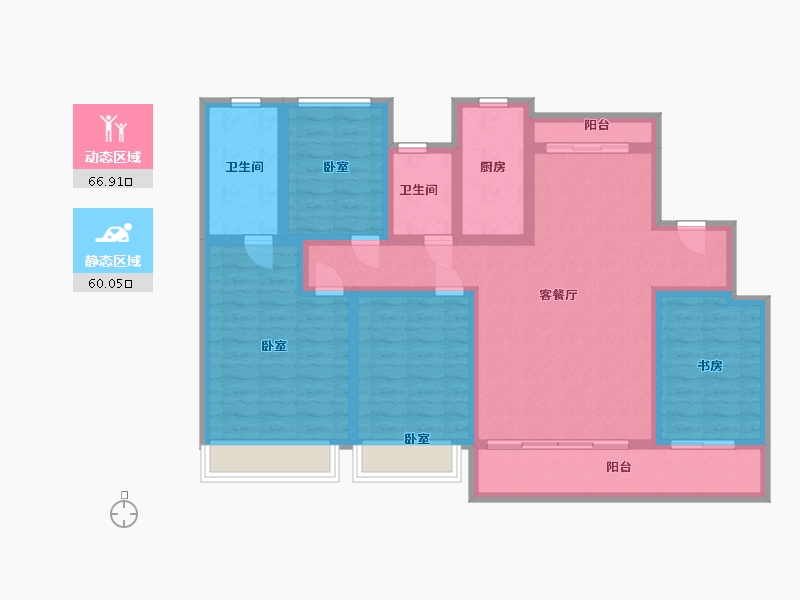 浙江省-温州市-华鸿大家御湖上品-112.00-户型库-动静分区