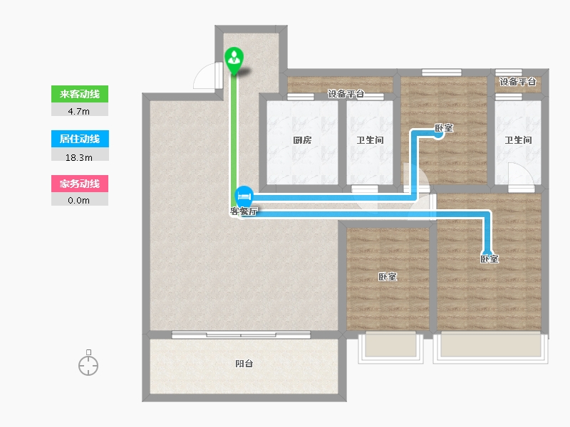 浙江省-温州市-世茂璀璨世家-112.01-户型库-动静线