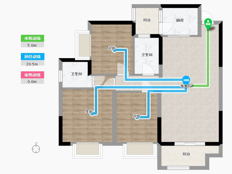 江西省-赣州市-时代新城-82.28-户型库-动静线