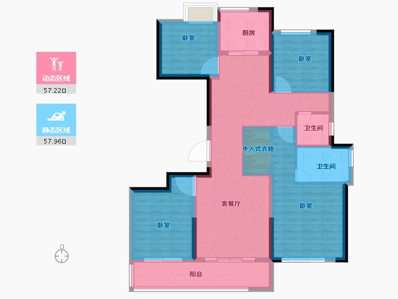 福建省-龙岩市-紫金山体育公园-103.00-户型库-动静分区