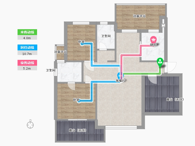 浙江省-舟山市-恒大御海天下-72.54-户型库-动静线