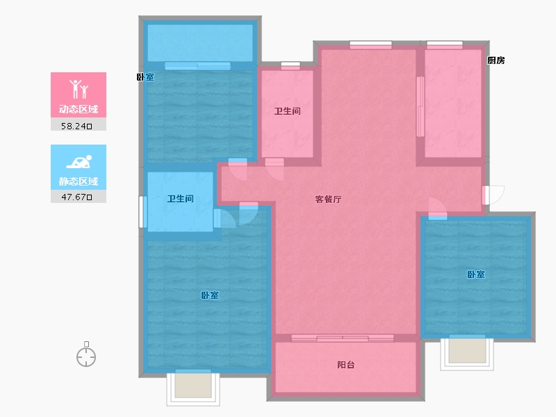 江西省-抚州市-城投梦湖天玺-93.58-户型库-动静分区