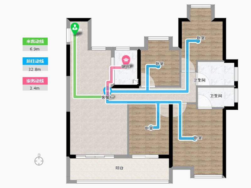 福建省-莆田市-保利城·湖心岛-114.00-户型库-动静线