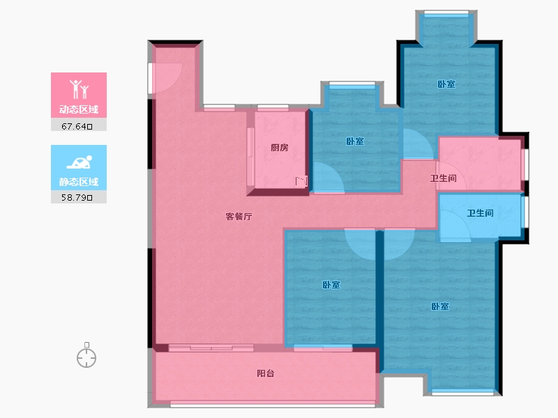 福建省-莆田市-保利城·湖心岛-114.00-户型库-动静分区