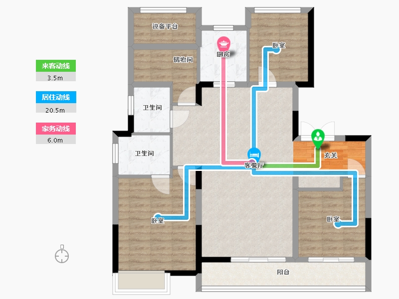 浙江省-湖州市-湖州丝绸小镇-103.19-户型库-动静线