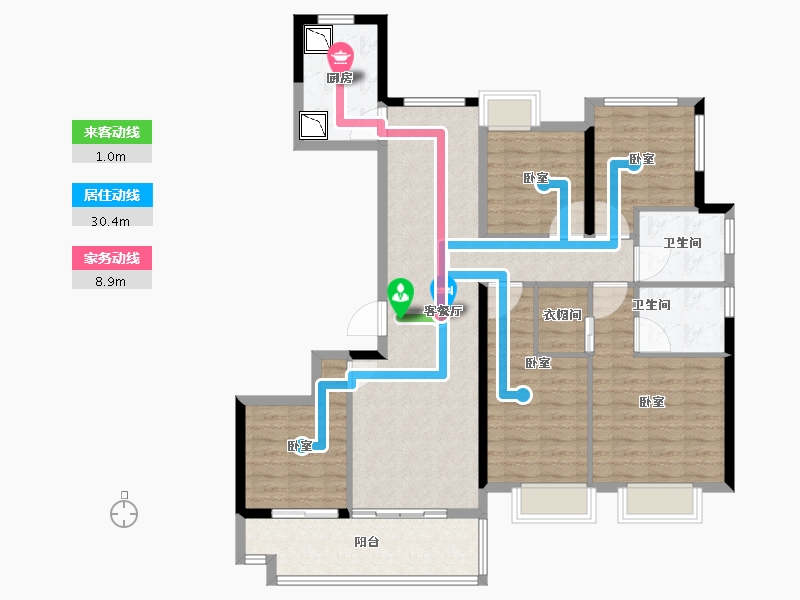 福建省-莆田市-联发君领兰溪-113.94-户型库-动静线