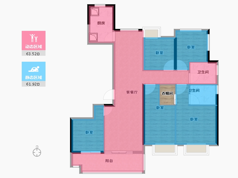 福建省-莆田市-联发君领兰溪-113.94-户型库-动静分区