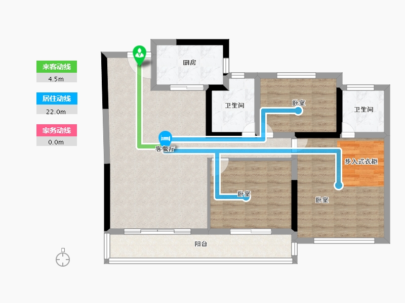 福建省-莆田市-保利香槟公馆-88.00-户型库-动静线