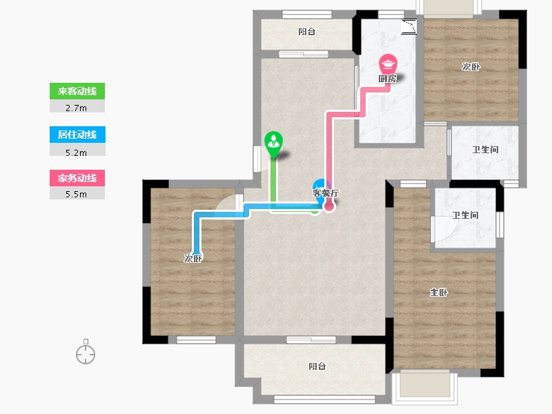 江西省-赣州市-石城状元府-90.45-户型库-动静线