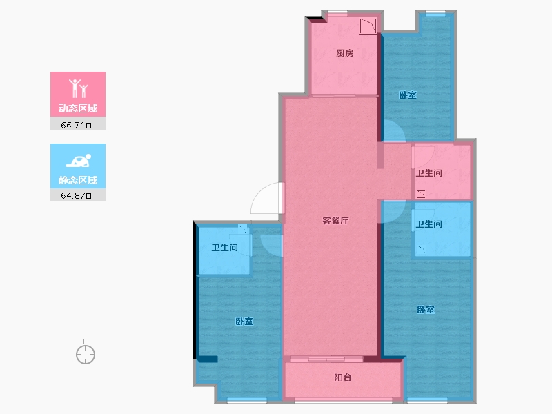 福建省-莆田市-荣华大乐城-118.00-户型库-动静分区