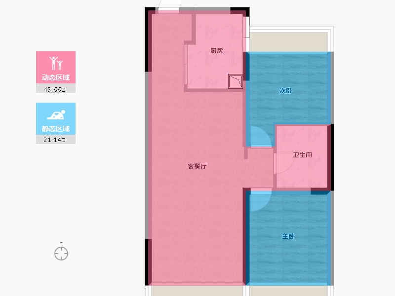 吉林省-长春市-保利天汇-59.41-户型库-动静分区