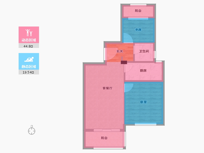 浙江省-衢州市-中梁香缇公馆-57.00-户型库-动静分区