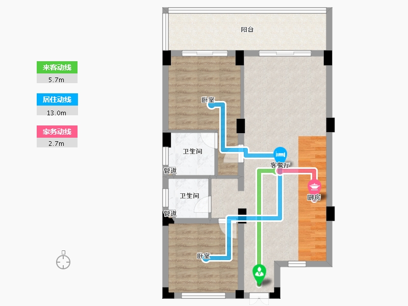 安徽省-马鞍山市-绿地太平湖-78.00-户型库-动静线