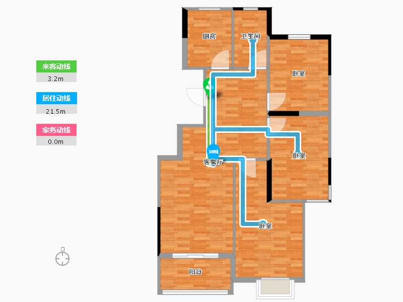 江苏省-镇江市-嘉荟新城-89.86-户型库-动静线