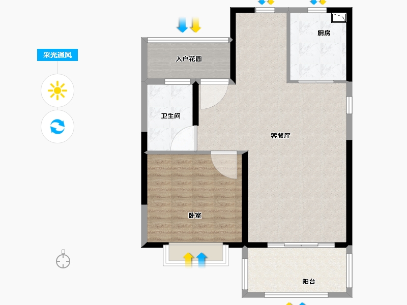 福建省-泉州市-联成海韵山居-95.00-户型库-采光通风