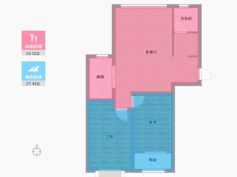 山东省-烟台市-磁山温泉小镇-59.00-户型库-动静分区