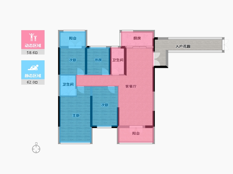 江苏省-泰州市-滨河阳光-119.99-户型库-动静分区