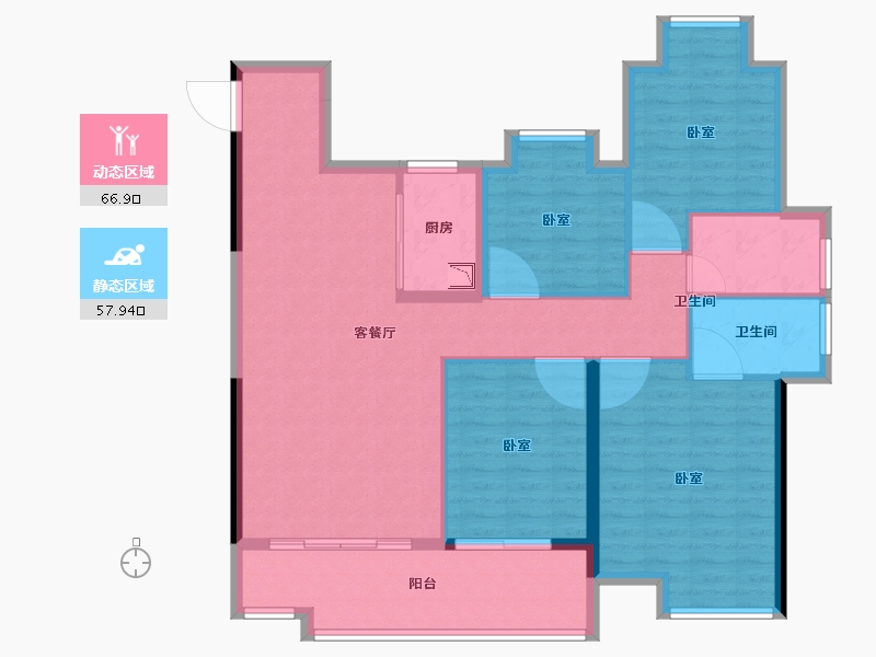 福建省-莆田市-保利城·湖心岛-113.01-户型库-动静分区