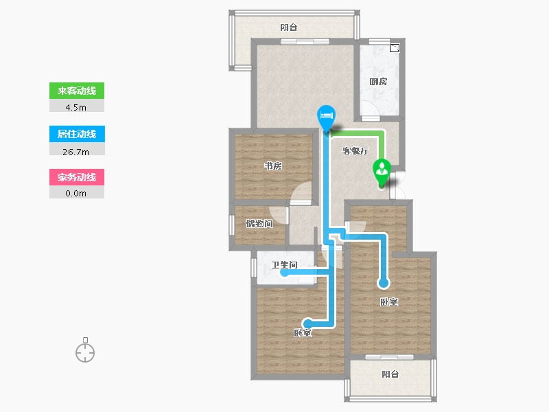 安徽省-合肥市-禹洲翡翠湖郡-102.00-户型库-动静线