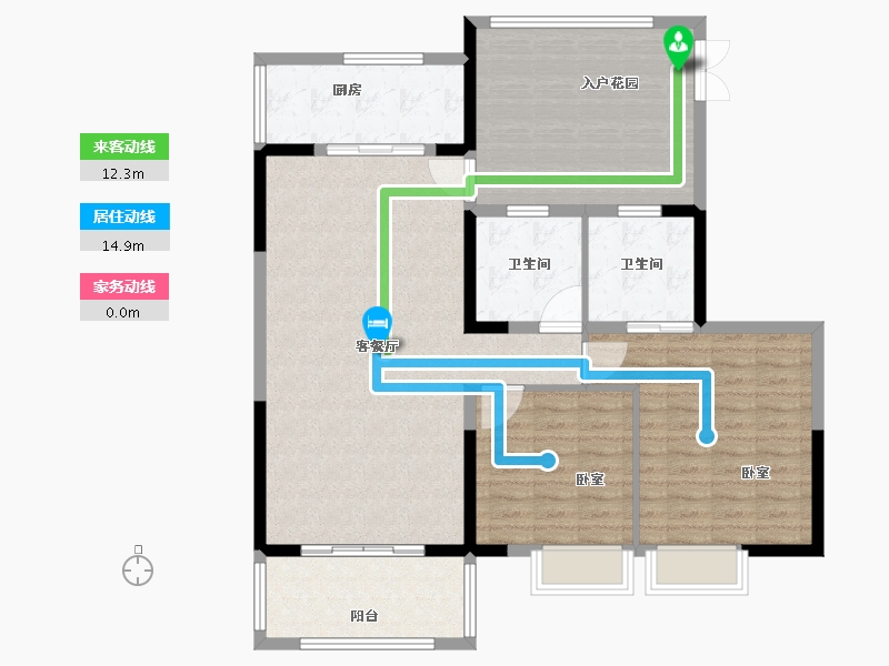 福建省-泉州市-联成海韵山居-114.00-户型库-动静线