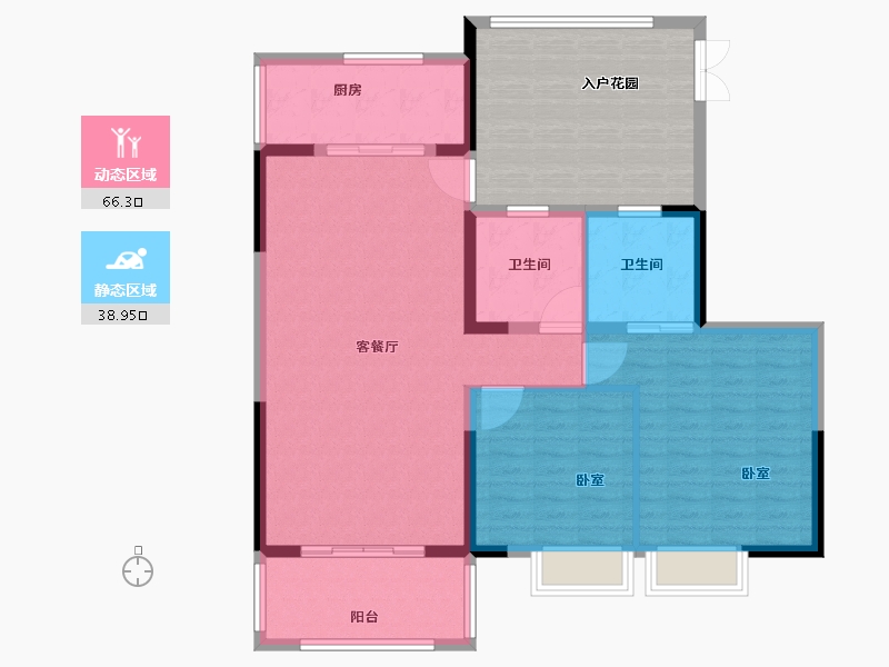 福建省-泉州市-联成海韵山居-114.00-户型库-动静分区