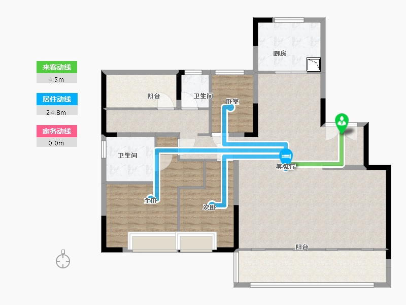 安徽省-合肥市-栢悦湾-142.00-户型库-动静线