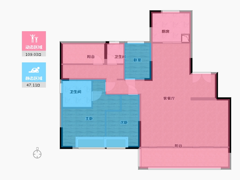 安徽省-合肥市-栢悦湾-142.00-户型库-动静分区