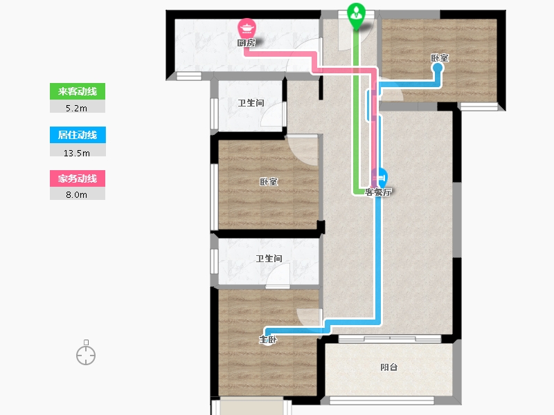 福建省-泉州市-广海新景悦府-78.00-户型库-动静线