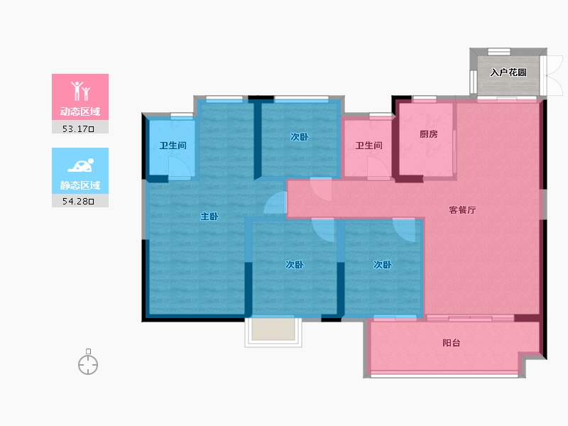 江西省-上饶市-友邦皇家公馆二期-100.00-户型库-动静分区