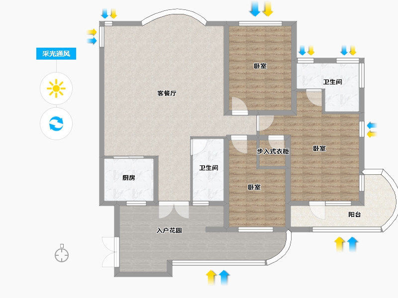 山东省-烟台市-振华海滨假日-139.54-户型库-采光通风